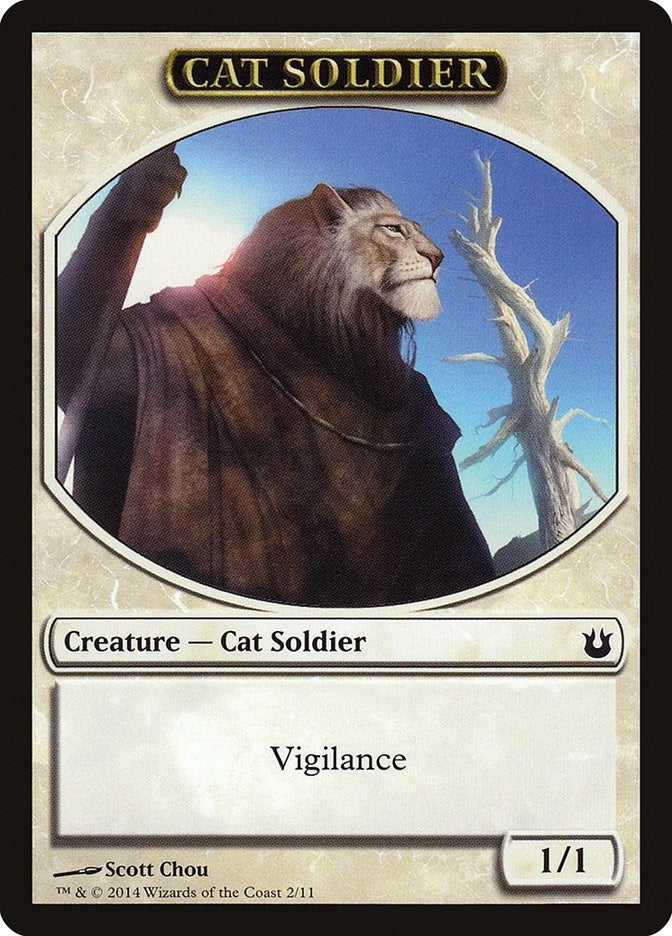 Cat Soldier Token (2) [BNG]