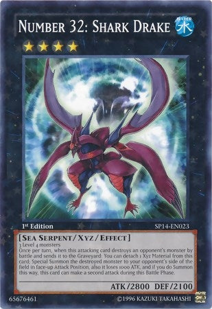 Number 32 Shark Drake Starfoil (SP14-EN023)