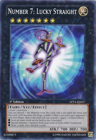 Number 7 Lucky Straight Starfoil (SP14-EN027)