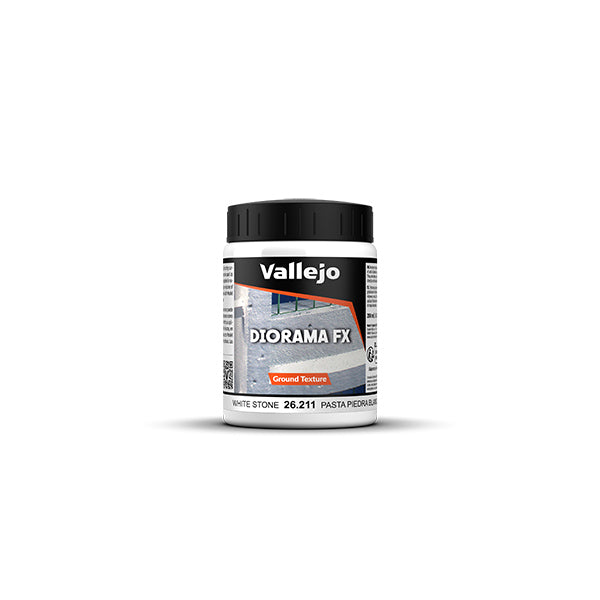 Vallejo Diorama: Stone Effects- White Stone Paste, 200 ml.