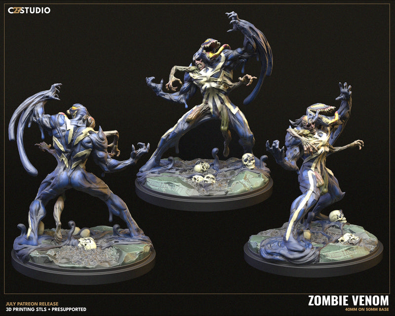 Zombie Venom - Marvel MCP-Compatible Resin Miniature