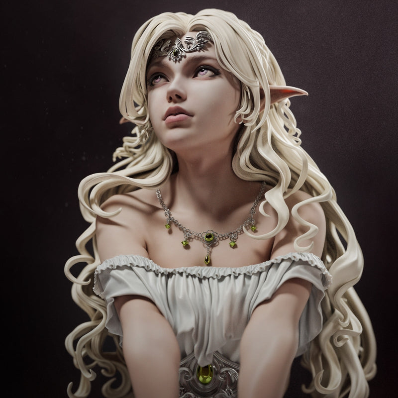 Elf Princess Resin Statue - view 1