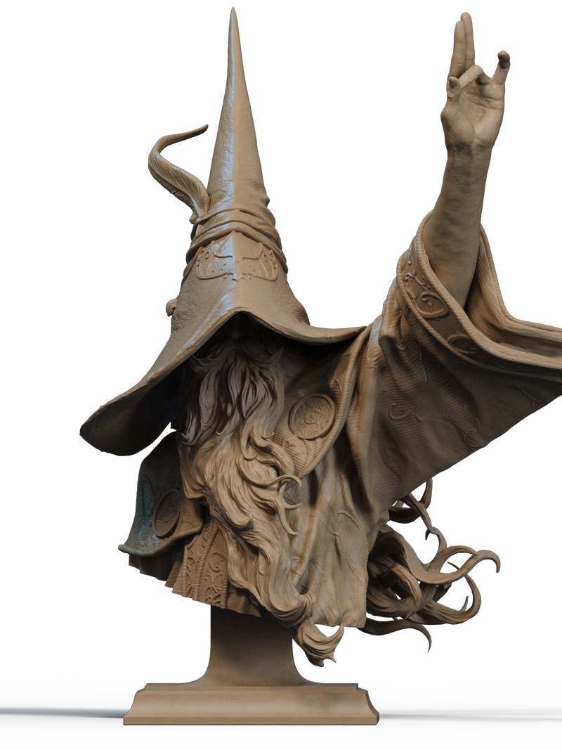 The Legendary Merlin Resin Bust - view 1