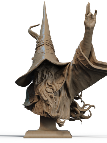 The Legendary Merlin Resin Bust - view 1