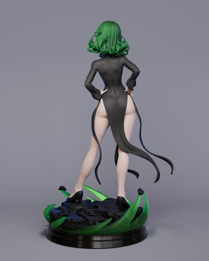 Tatsumaki Resin Statue - view 3
