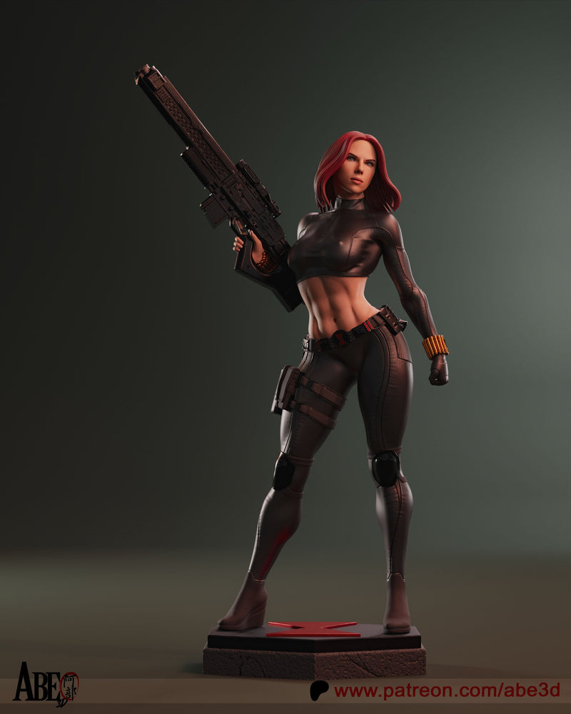 Black Widow Resin Statue - view 1