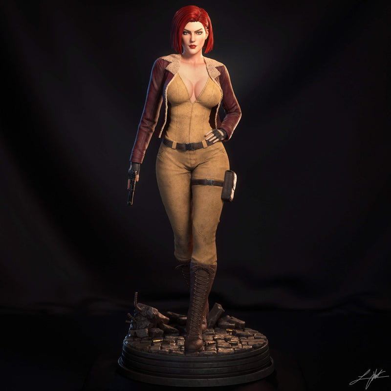 Cover Girl Resin Statue - view 4