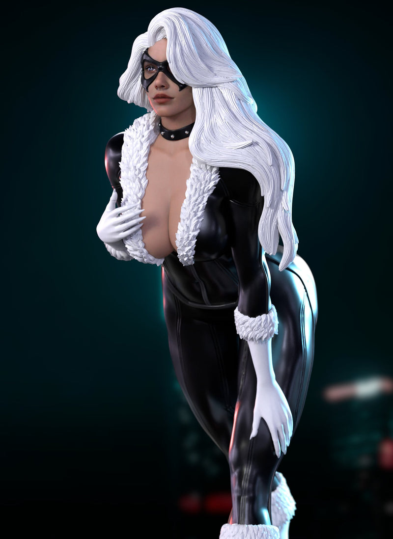 Black Cat Matc3D Resin Statue - view 7