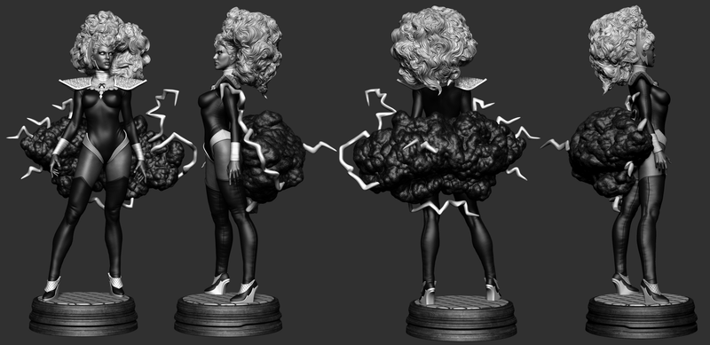 Storm Hellfire Gala Resin Statue - view 4