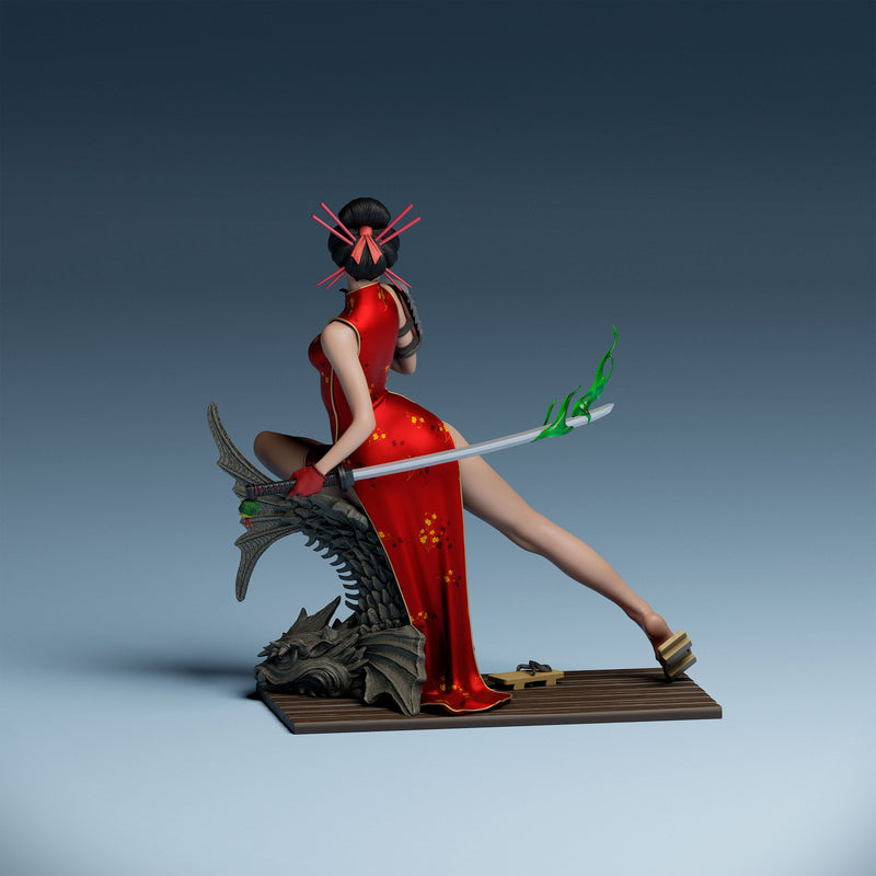 Katana Bombshell Resin Statue - view 2