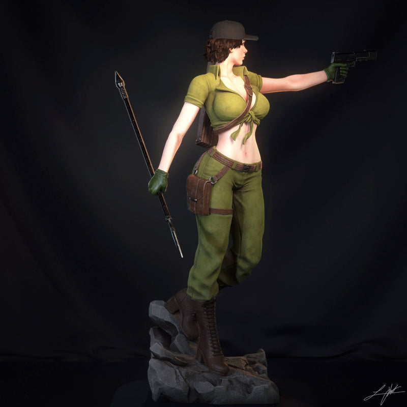Lady Jaye Resin Statue - view 2