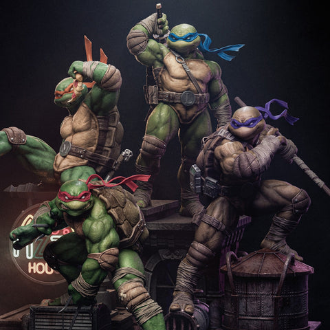 TMNT Resin Statue - view 1