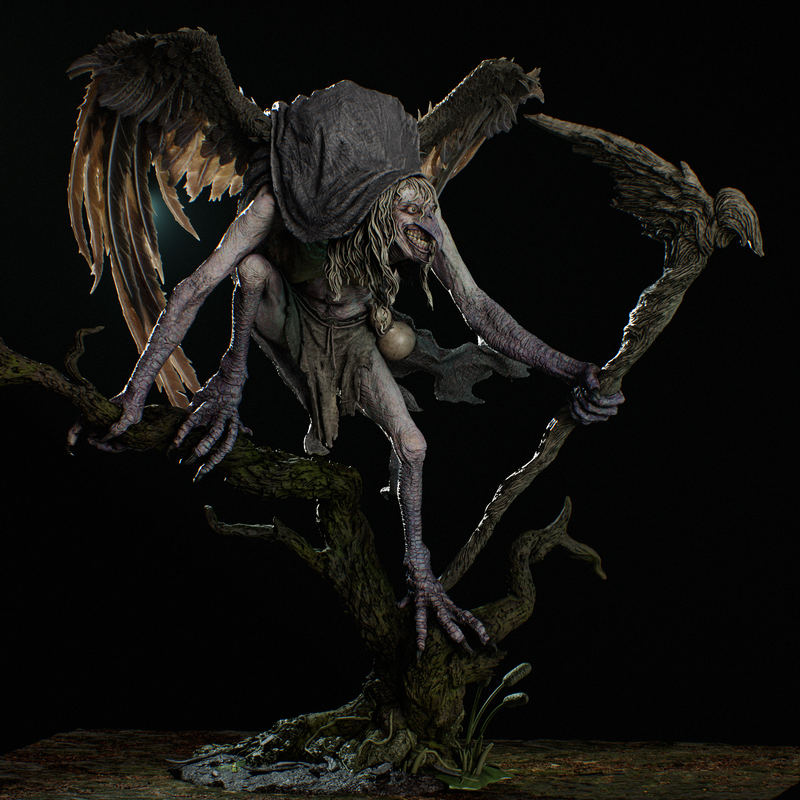 Matinta Pereira Resin Statue - view 4