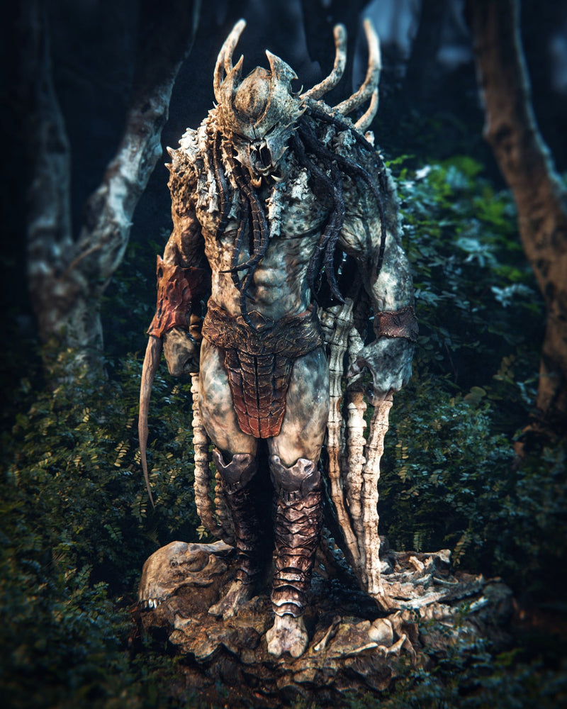 Predator King Resin Statue - view 4