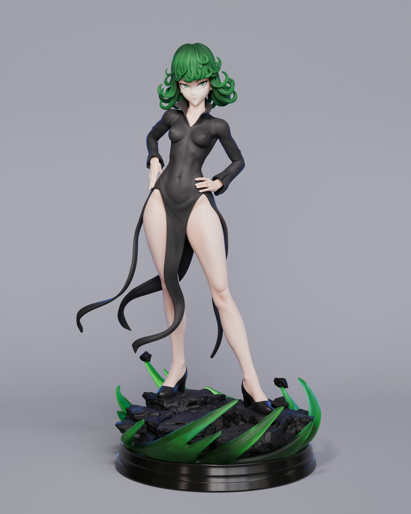 Tatsumaki Resin Statue - view 1