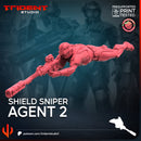 SHIELD SNIPER AGENT - Marvel MCP-Compatible 40mm Resin Miniature
