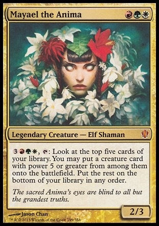 Mayael the Anima (Oversized) [Commander 2013 Oversized]