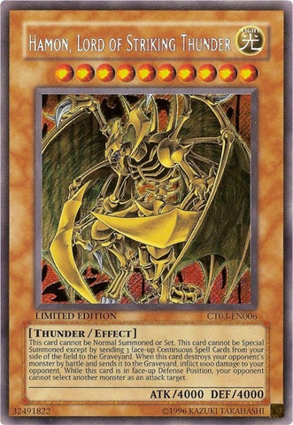 Hamon Lord of Striking Thunder (CT03-EN006) [CT03]