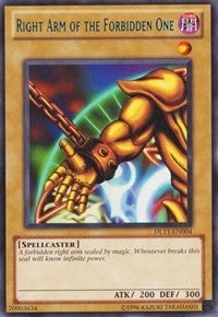 Right Arm of the Forbidden One Blue (DL11-EN004)