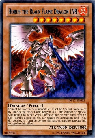 Horus the Black Flame Dragon LV8 Blue (DL17-EN002)
