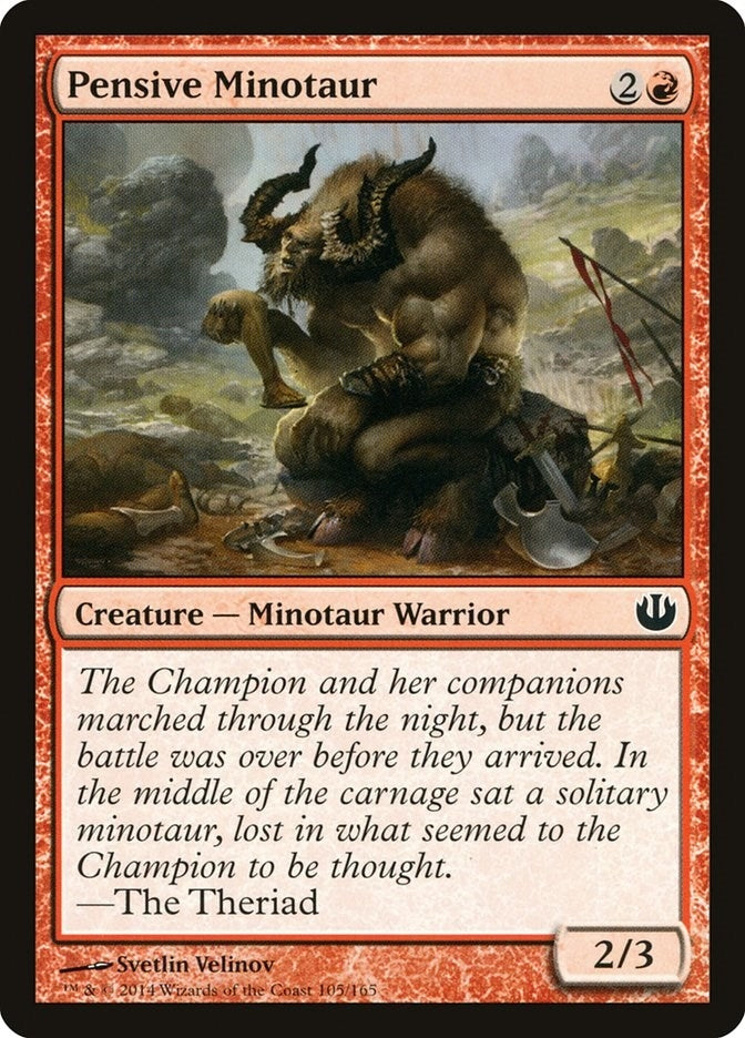 Pensive Minotaur (105) [JOU]
