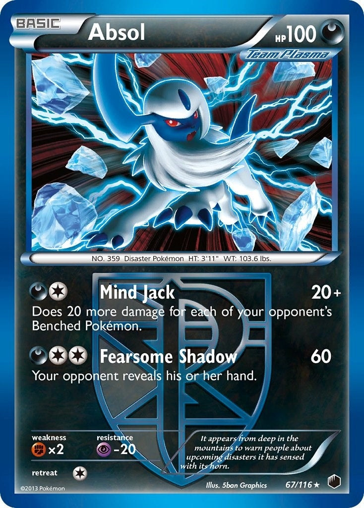 Absol Team Plasma (67/116) [PLF]