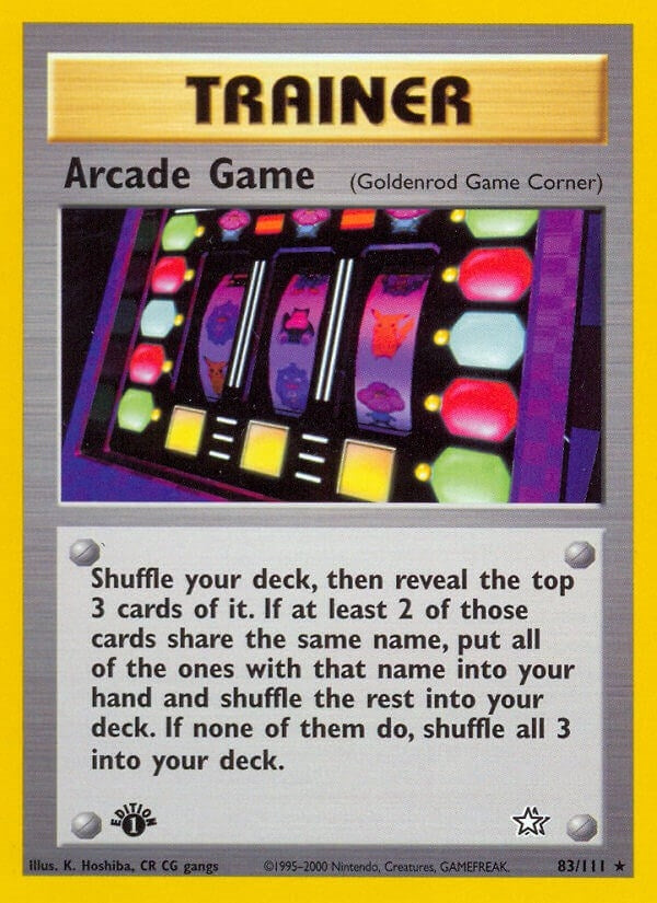 Arcade Game (Goldenrod Game Corner) (083/111) (Neo Genesis)