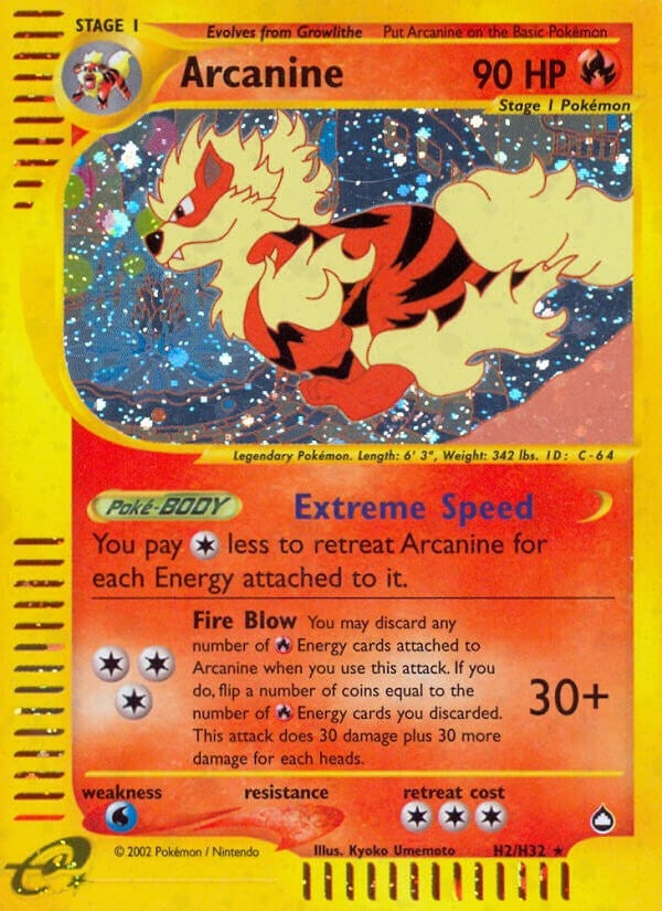 Arcanine H2 (H02/H32) [AQ]