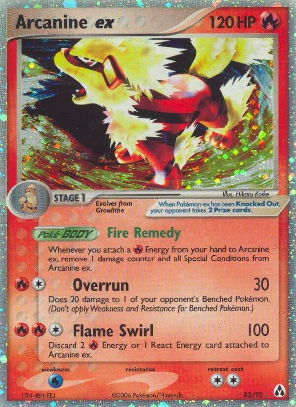 Arcanine ex (83/92) [LM]