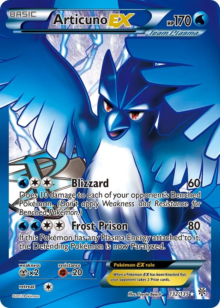 Articuno EX Team Plasma 132 Full Art (132/135) [PLS]