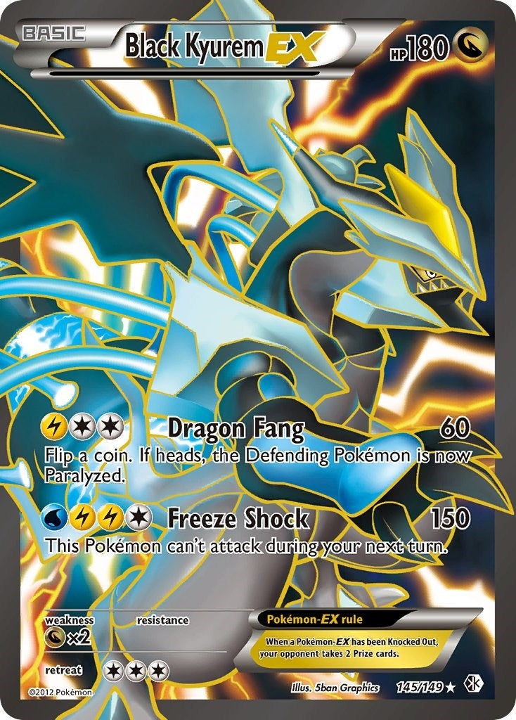 Black Kyurem EX 145 Full Art (145/149) [BCR]