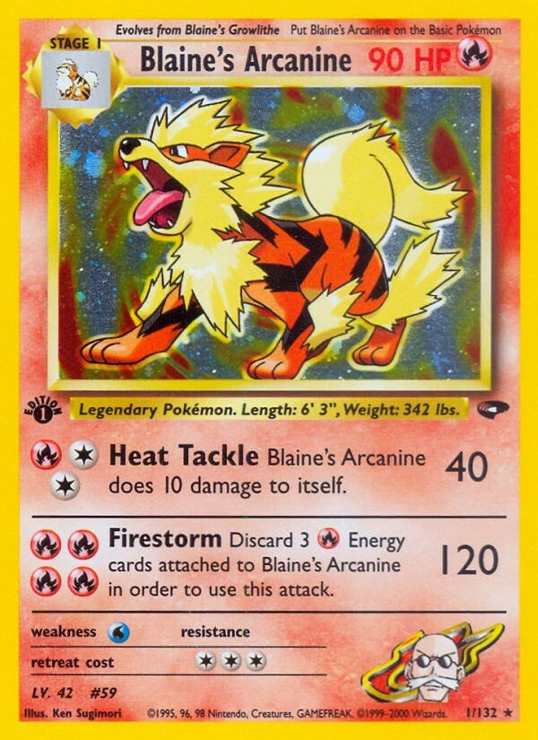 Blaines Arcanine (001/132) [G2]