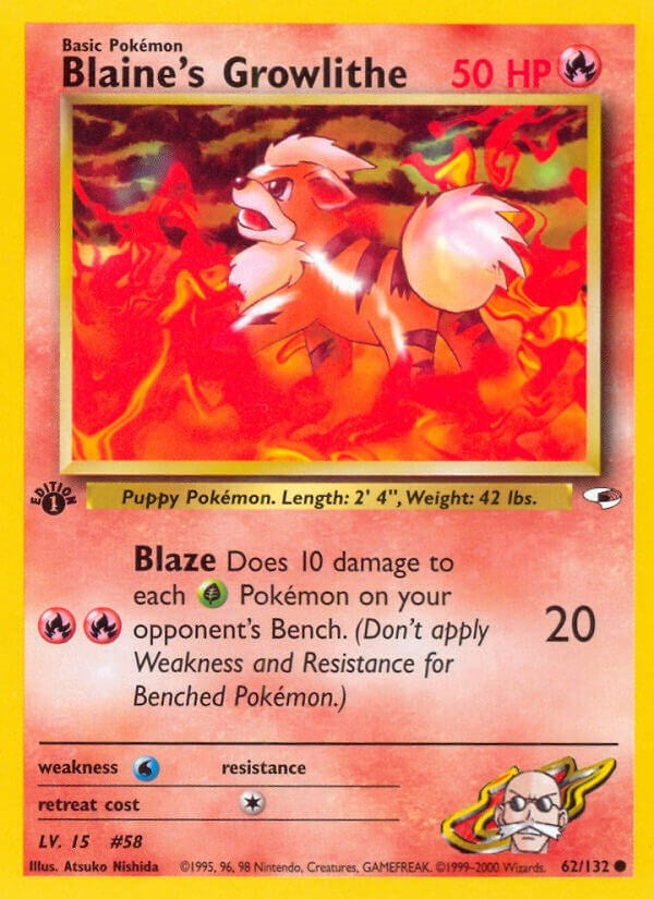 Blaines Growlithe 62 (062/132) [G1]