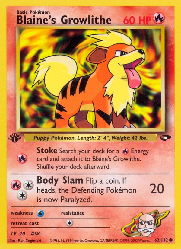 Blaines Growlithe (062/132) [G2]
