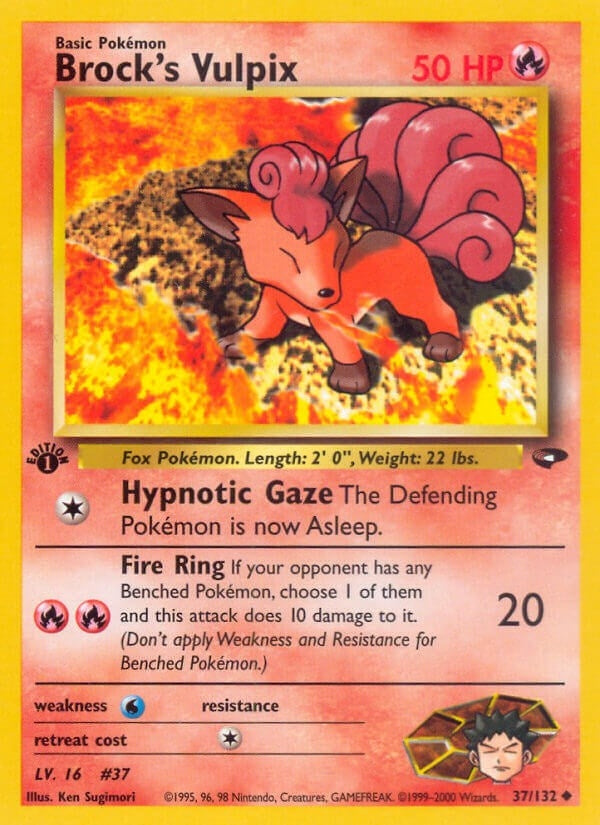 Brock's Vulpix (037/132) (Gym Challenge)