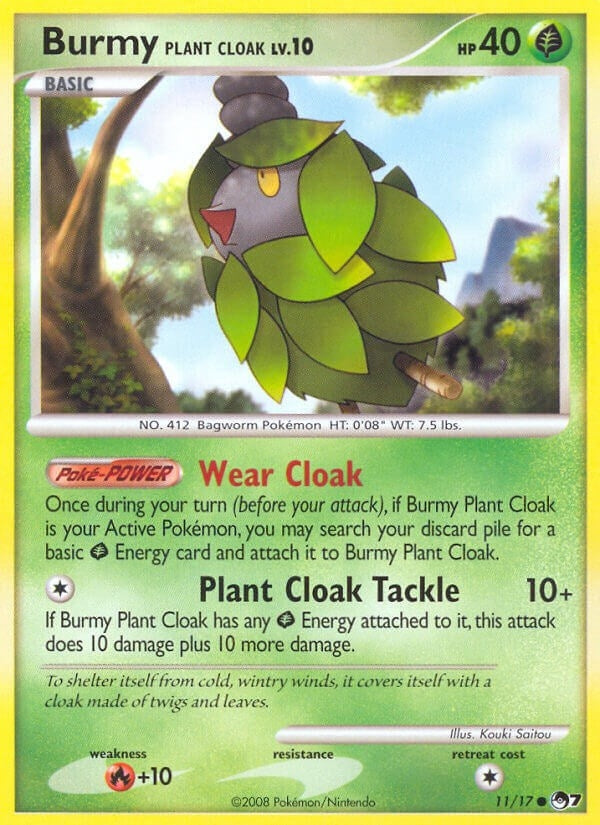Burmy Plant Cloak (011/017) [POP]