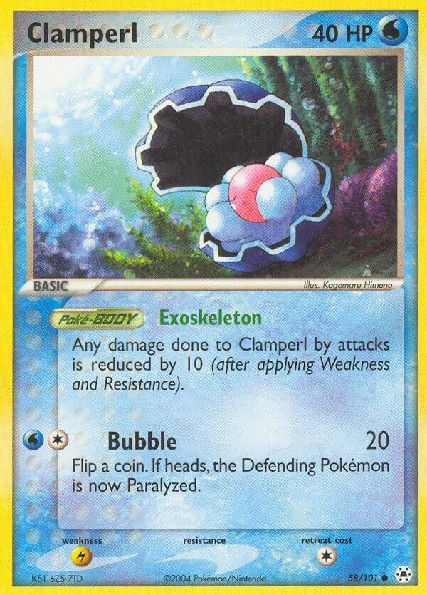 Clamperl (58/101) (Hidden Legends)