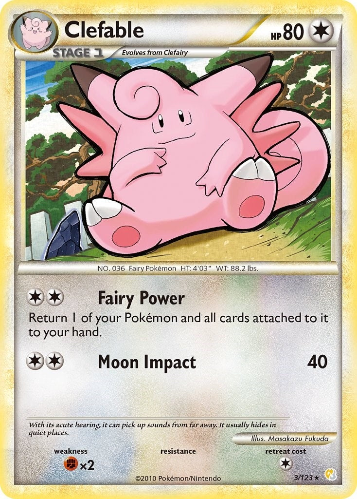 Clefable (3/123) (HeartGold SoulSilver)