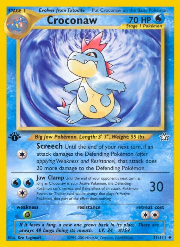 Croconaw (31) (031/111) (Neo Genesis)