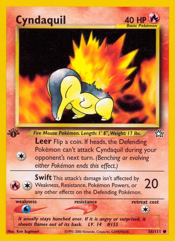 Cyndaquil (56) (056/111) (Neo Genesis)