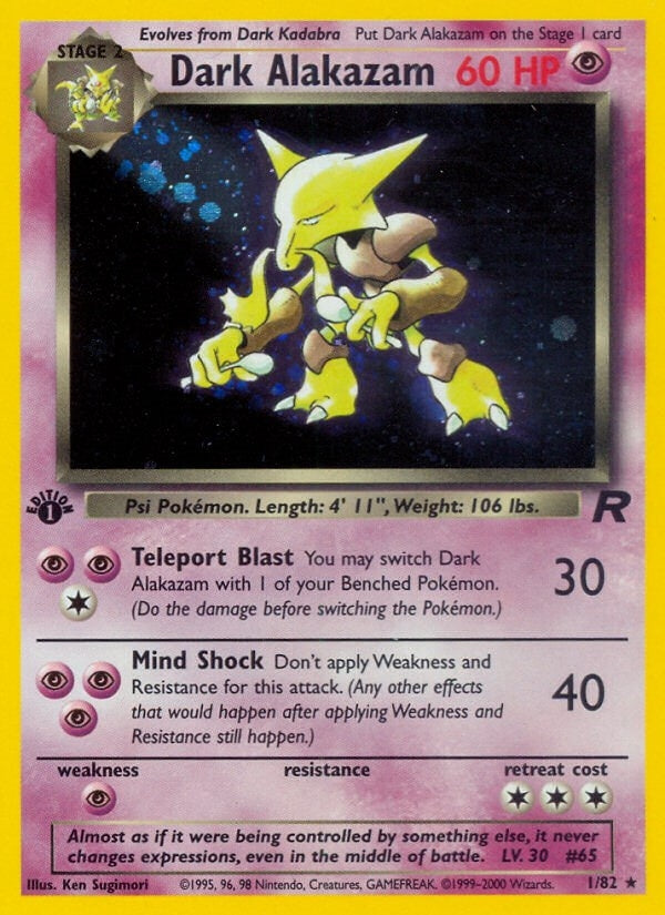Dark Alakazam 1 (01/82) [TR]