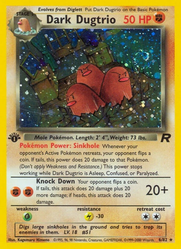 Dark Dugtrio 6 (06/82) [TR]
