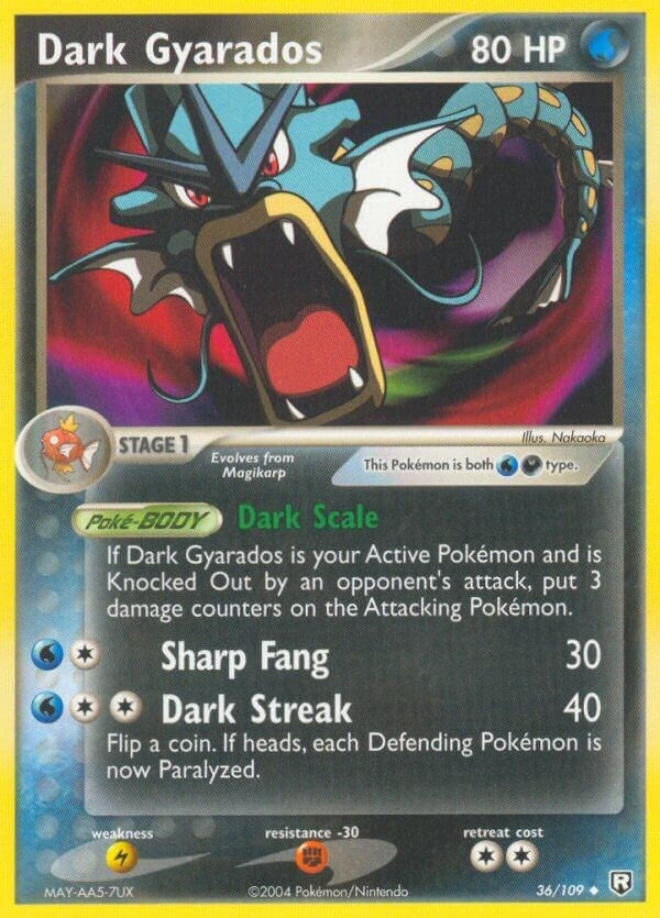 Dark Gyarados (36/109) [RR]