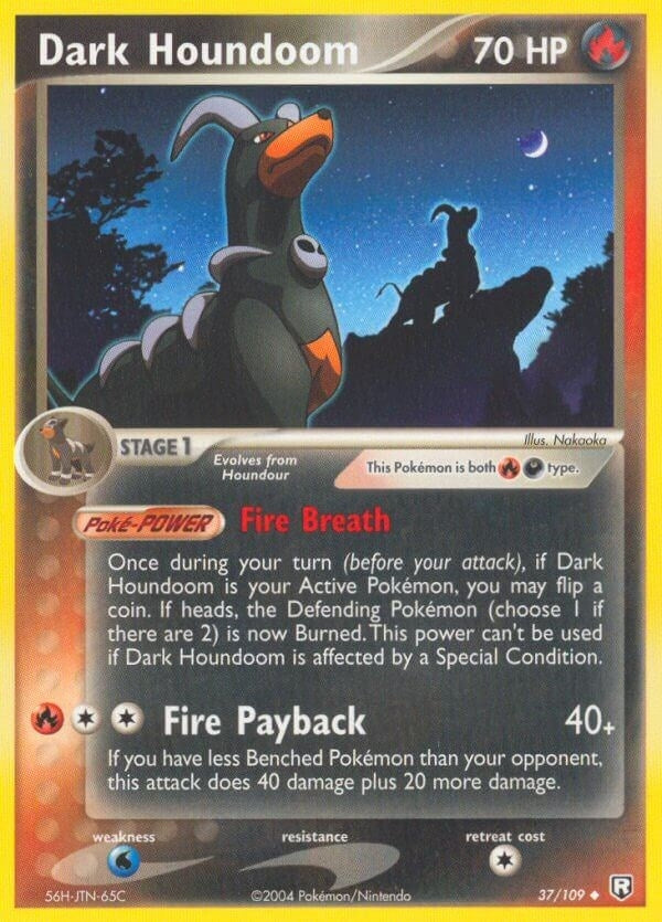 Dark Houndoom 037 109 (37/109) [RR]