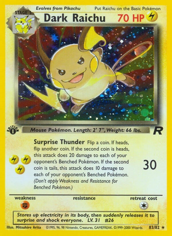 Dark Raichu (83/82) (Team Rocket)