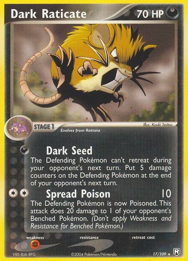 Dark Raticate (17/109) [RR]