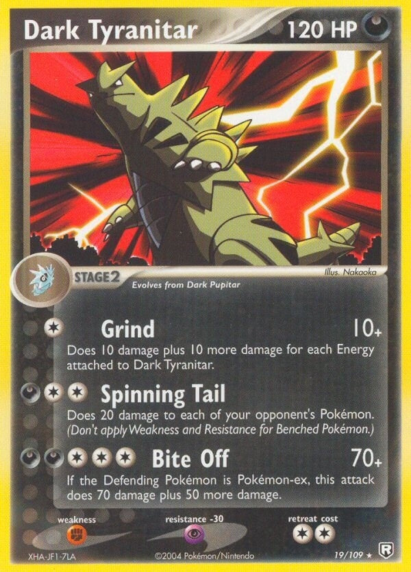 Dark Tyranitar 019 109 (19/109) [RR]