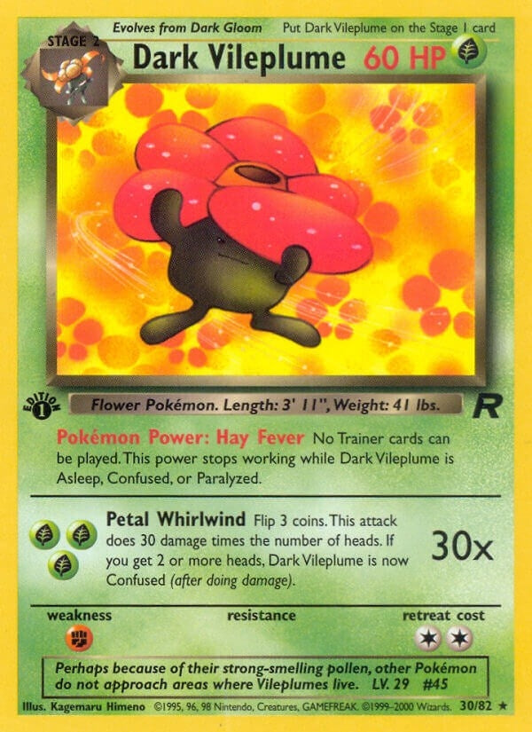 Dark Vileplume 30 (30/82) [TR]