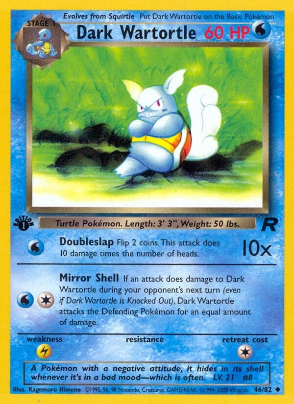 Dark Wartortle (46/82) (Team Rocket)