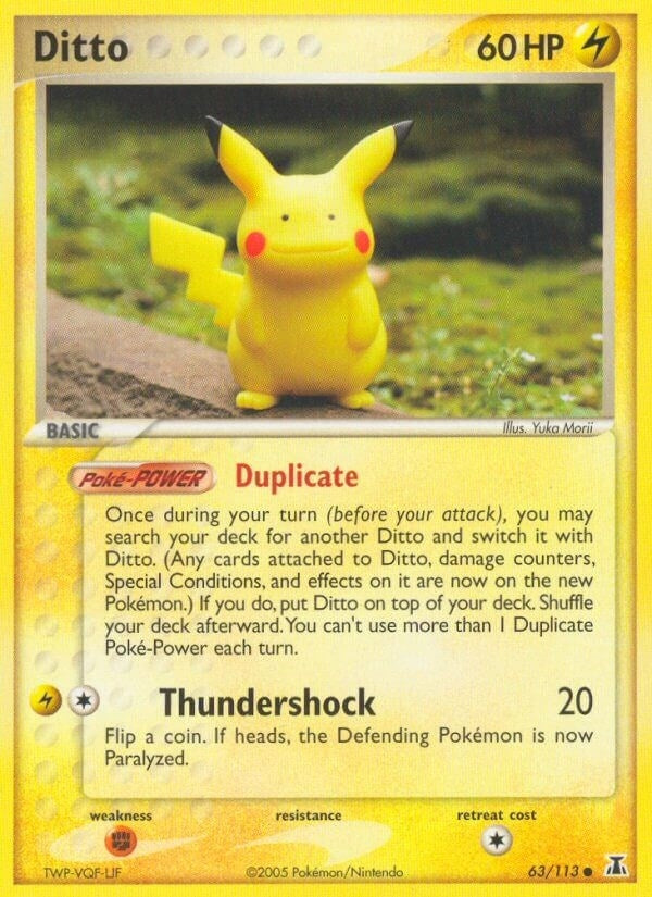 Ditto 63 113 Pikachu (063/113) [DS]